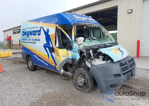 2018 Ram Promaster 2500 High Roof 136 Wb z USA, uszkodzony, nr VIN 3C6TRVCGXJE138945